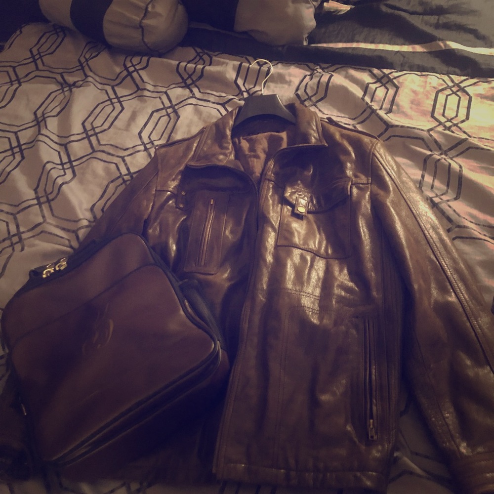 100% leather jacket